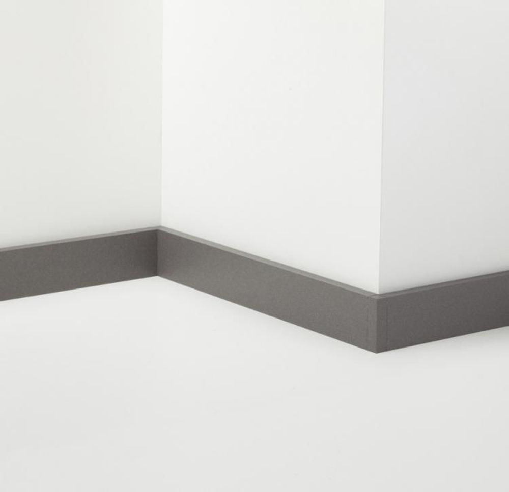 Bilde av SOKKELLIST 89/4 ALUMINIUM ANCIENT GREY 40MMX200CM, PROFILPAS