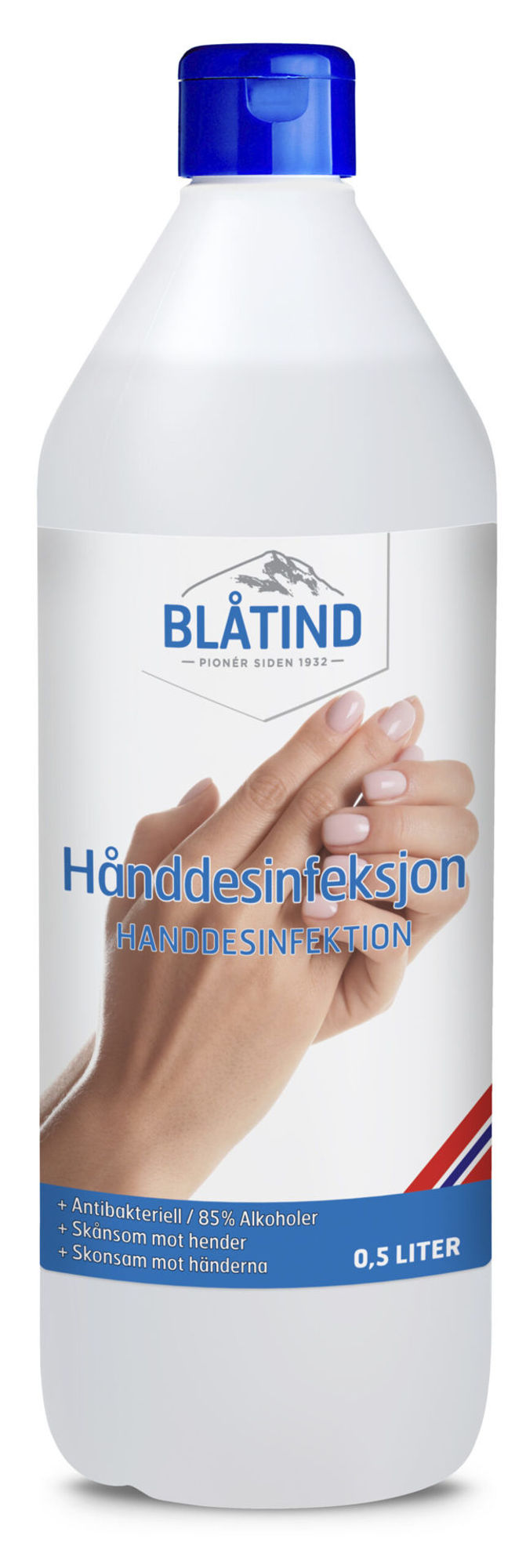 Bilde av Hånddesinfeksjon 85% alkoholer 500ml, Blåtind