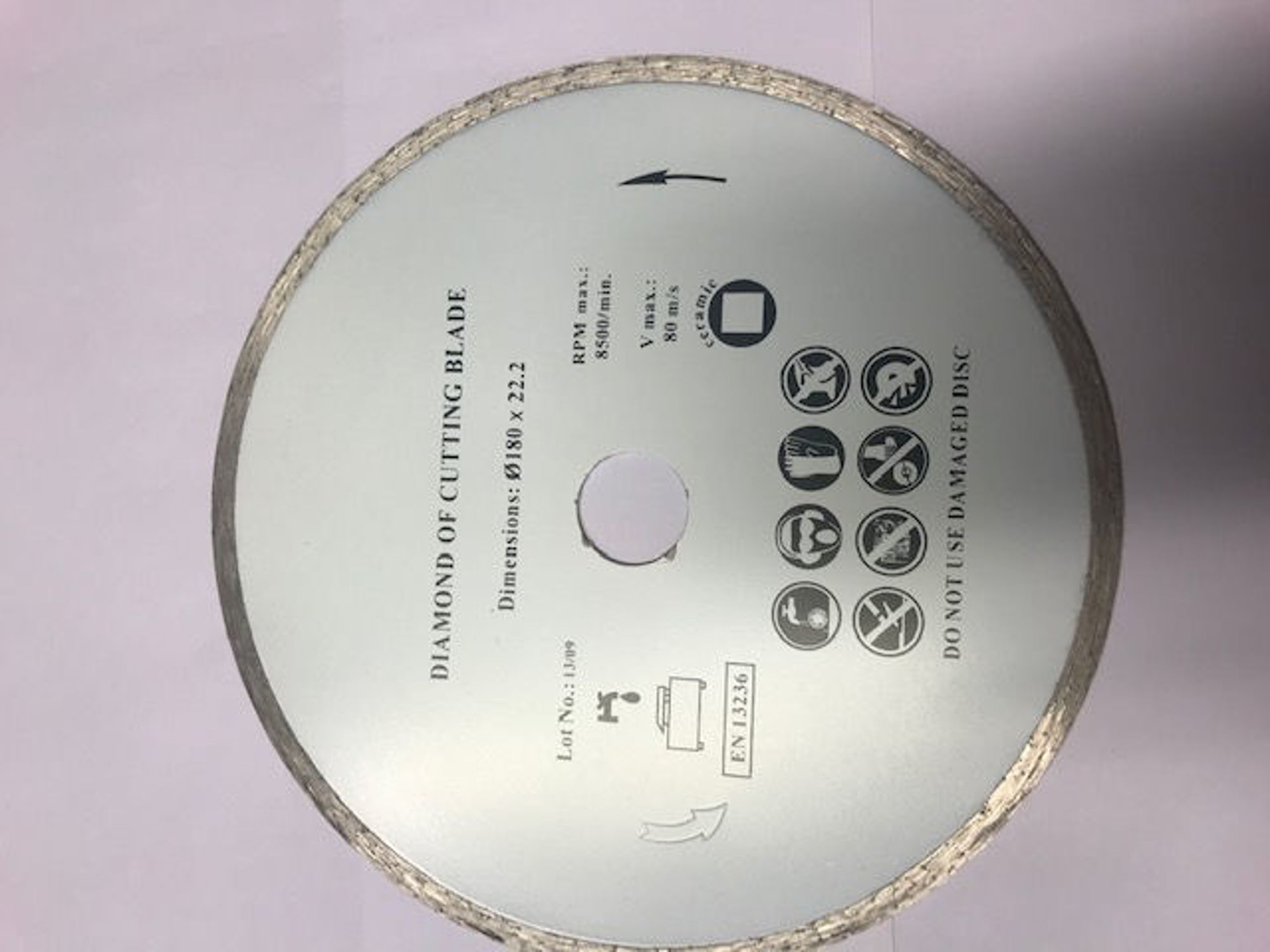 Bilde av DIAMANTBLAD HELBANE 180X22,2MM, ROKKA
