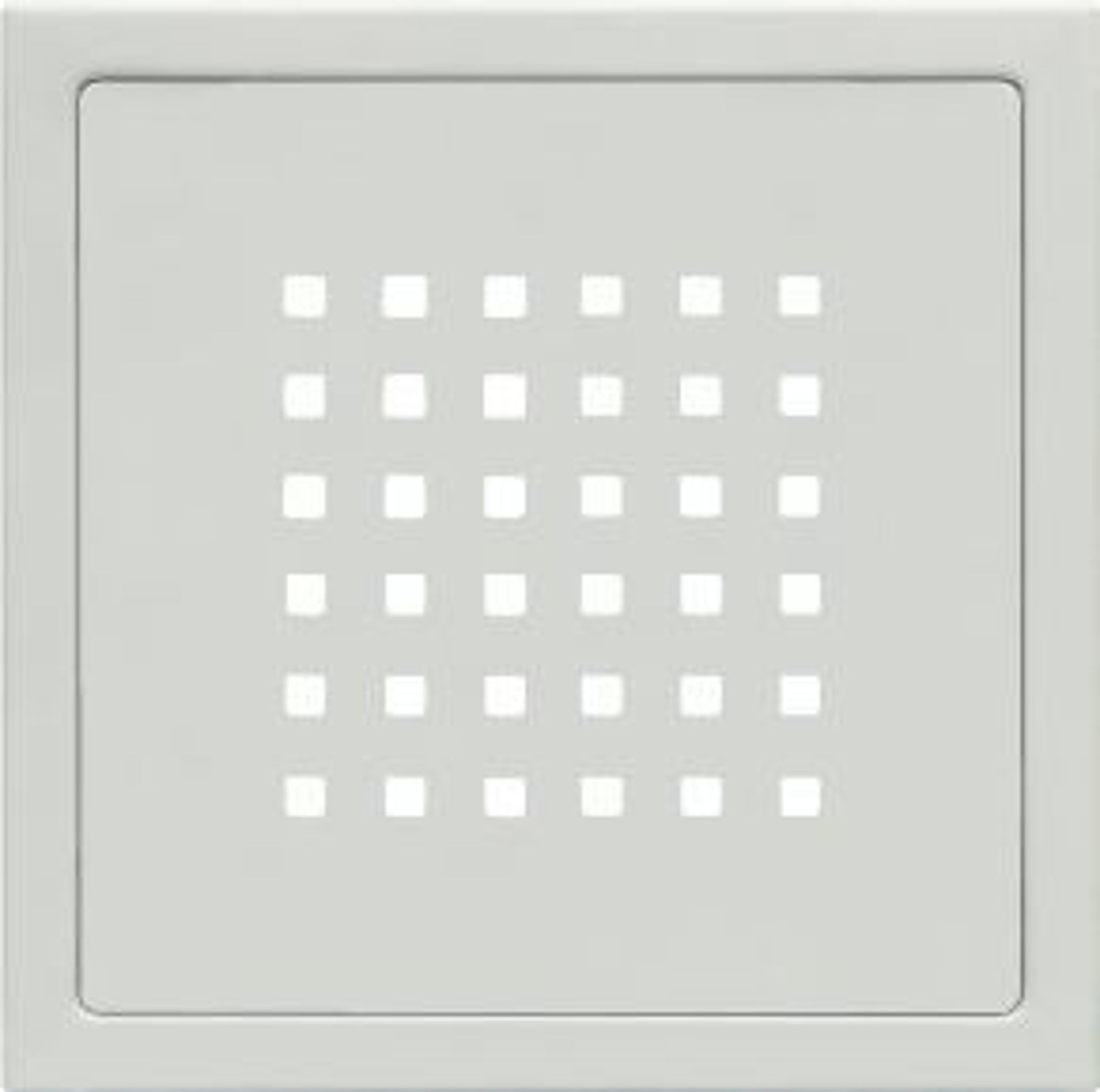 Bilde av SLUKRIST 20X20CM SIRIUS MATT HVIT, AQUALEX