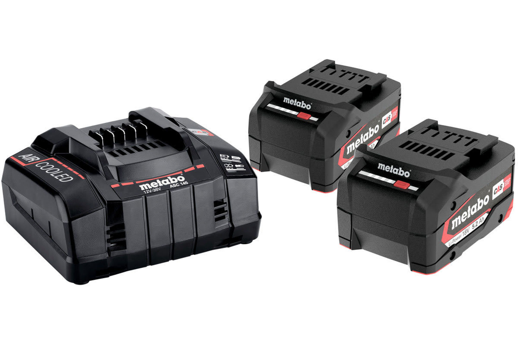 Bilde av BATTERI SETT 2X5.2AH LADER INNLEGG METABO