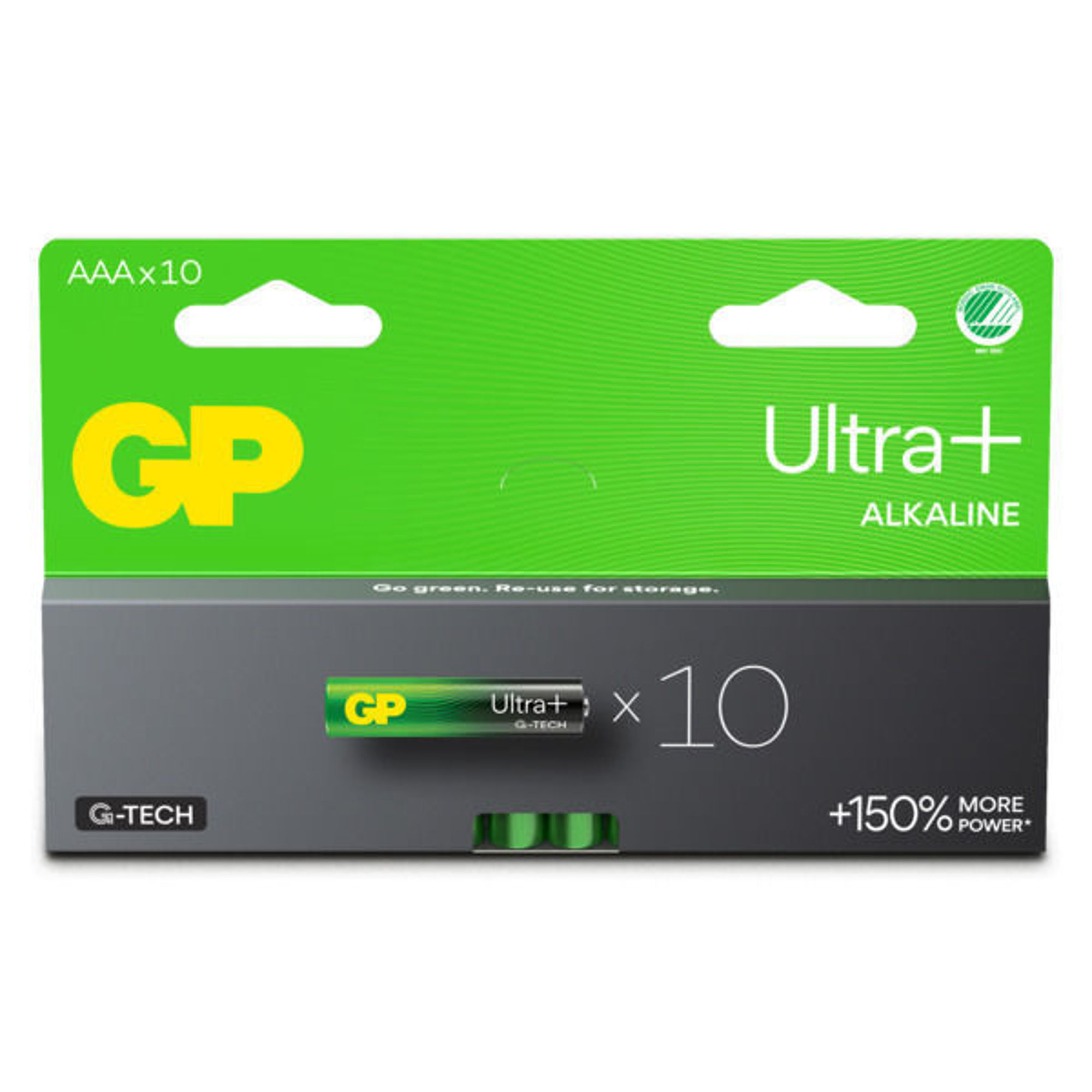 Bilde av Batteri Ultra Plus AAA 10 pk Alkaline GP