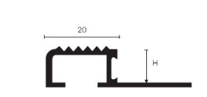 Bilde av Stairtec FO 10mm AS anodisert aluminium
