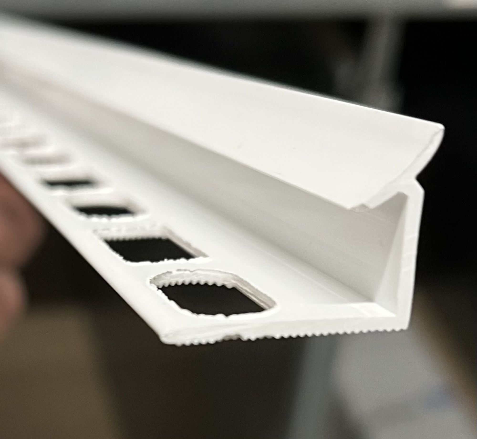 Bilde av OVERGANGSLIST PI/9 PVC HVIT 9MMX270CM, PROFILPAS