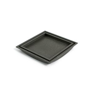 Bilde av Tebo slukrist Tile In mørk granitt 147 x147 mm