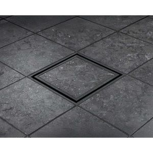 Bilde av Tebo slukrist Tile In mørk granitt 147 x147 mm