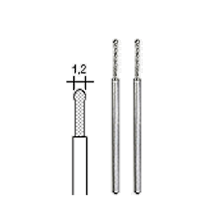 Bilde av Proxxon ballformet diamant slipestift Ø1,2, pkk a 2 stk