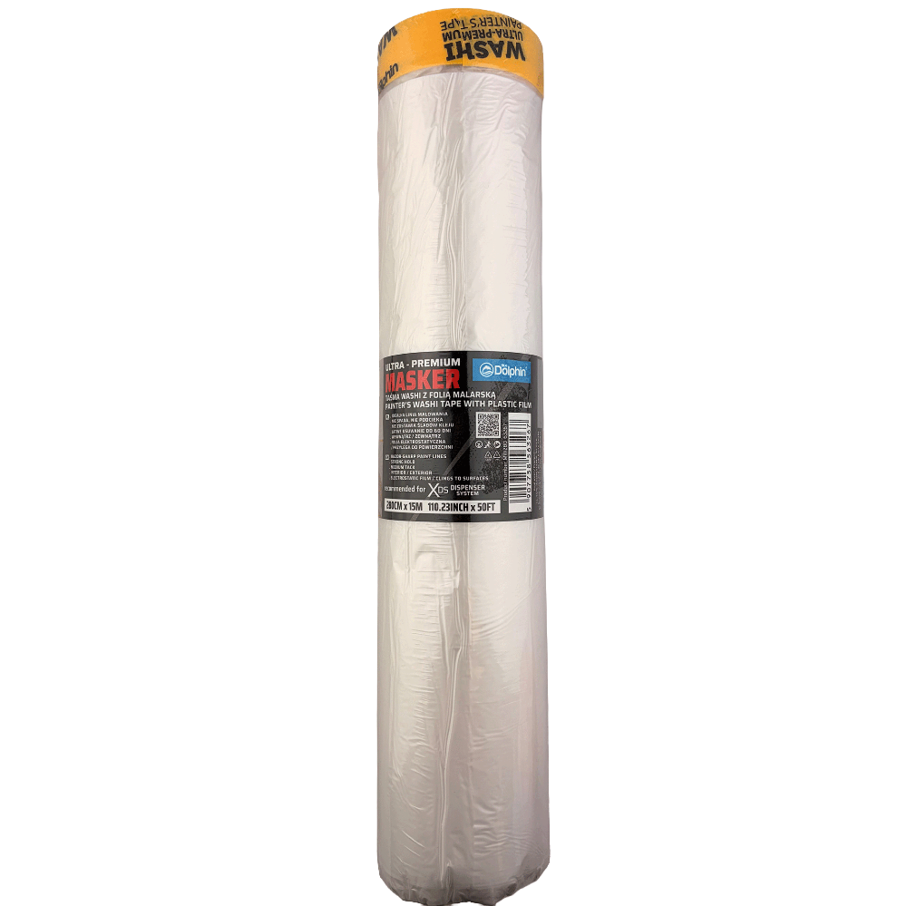 Bilde av Blue Dolphin dekkfolie og maskeringstape 280 cm x 15 m