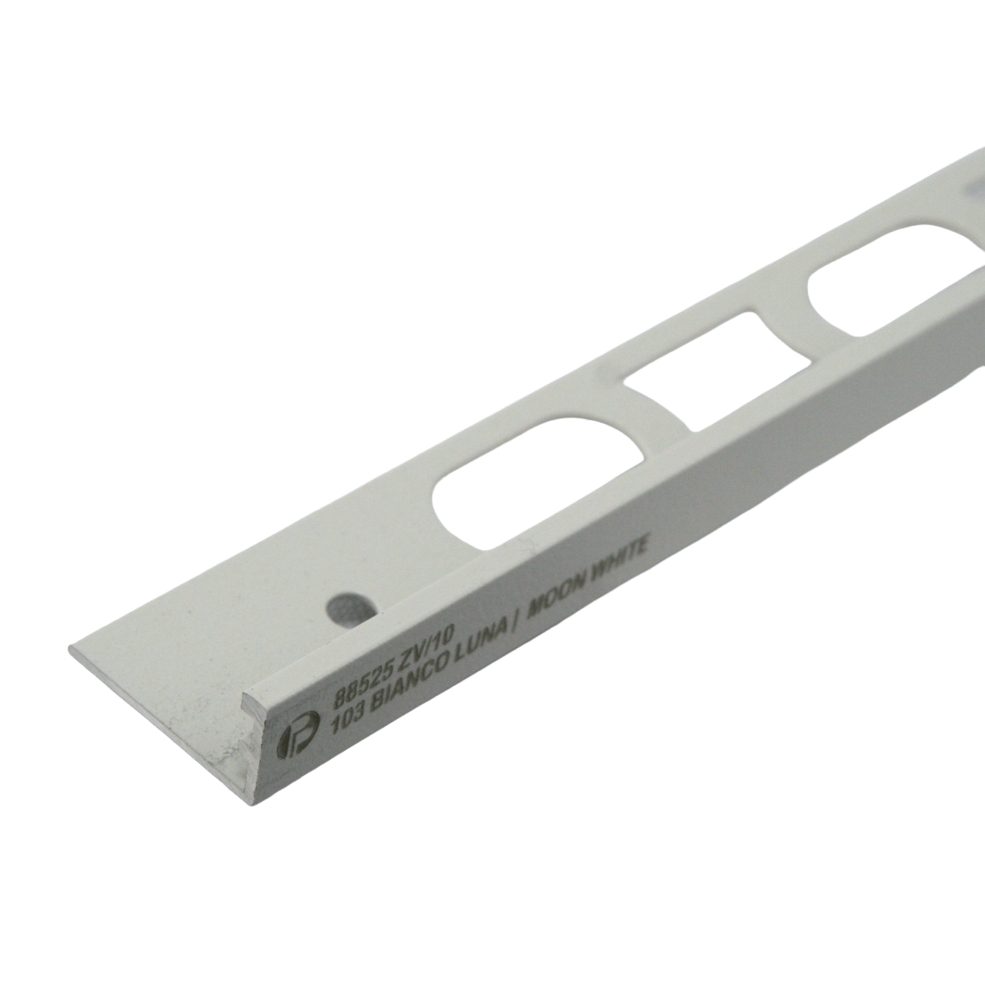 Bilde av Avslutningslist ZV/11 lakkert alu. kode 103 moon white