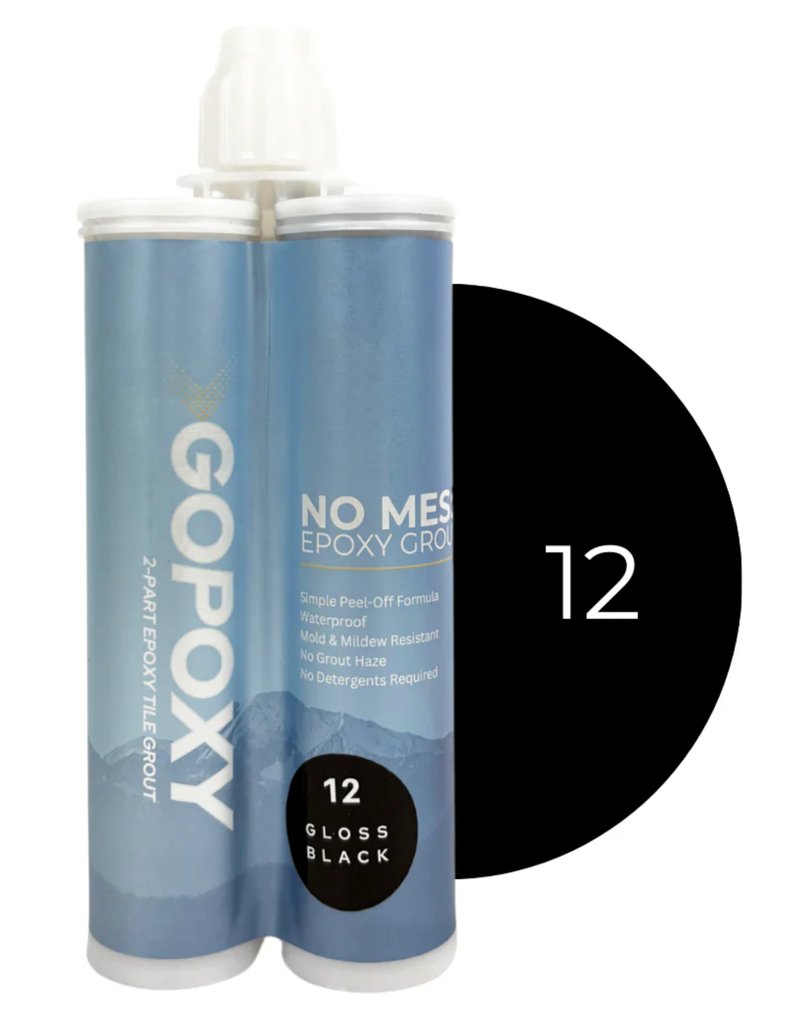 Bilde av GoPoxy Epoxyfug Gloss Black 400ml